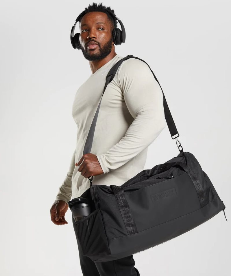 Gymshark Medium Everyday Gym Sports Bag Black | CA 6A7DN8